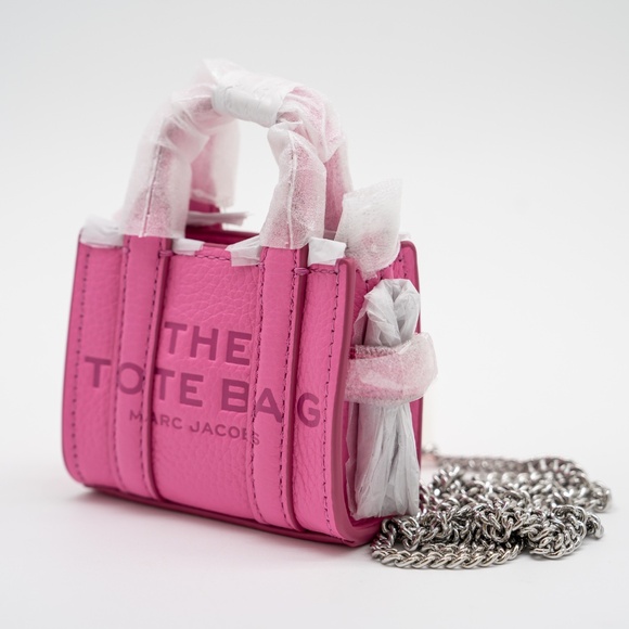 Marc Jacobs Nano Tote Crossbody Chain Pink - Picture 4 of 9
